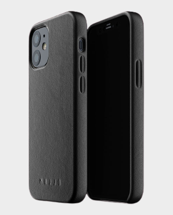 Buy Mujjo iPhone 12 Mini Full Leather Case Black in Qatar - Main Image