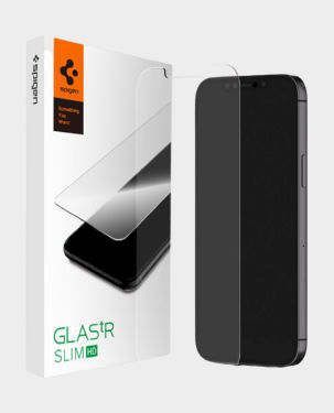 Spigen iPhone 12 Pro Max Glastr Slim Hd Screen Protection in Qatar