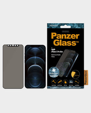 Panzer Glass Privacy For Apple iPhone 12 Pro Max 6.7''Case Friendly Black