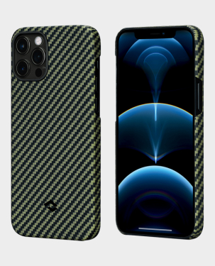 Buy Pitaka iPhone 12 Pro MagEZ Case Black/Yellow Twill in Qatar