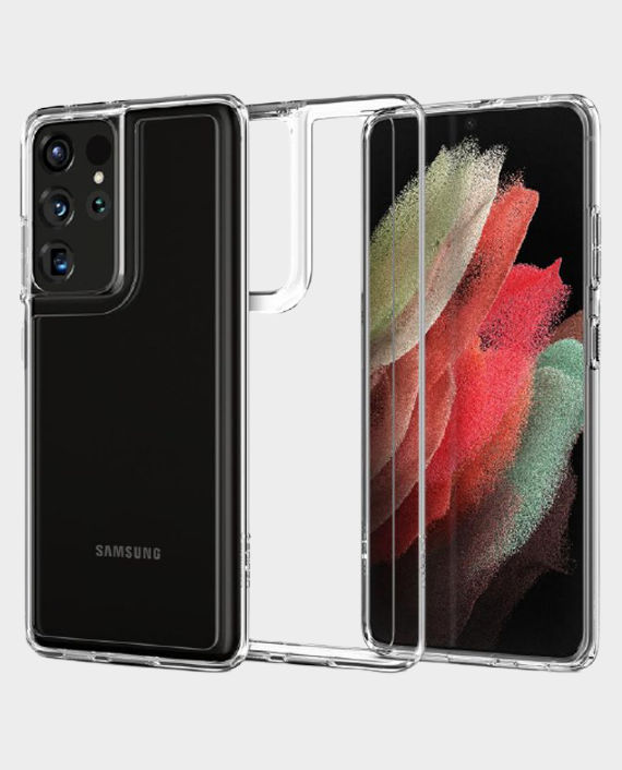 Buy Spigen Galaxy S21 Ultra Crystal Hybrid Clear in Qatar