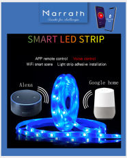 Marrath Smart WiFi 16 Million Color RGBW LED 5M / 10M strip light work with Marrath Home APP in Qatar