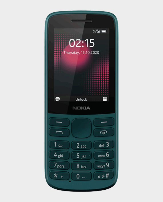 Nokia 215 DS 4G – Cyan Green