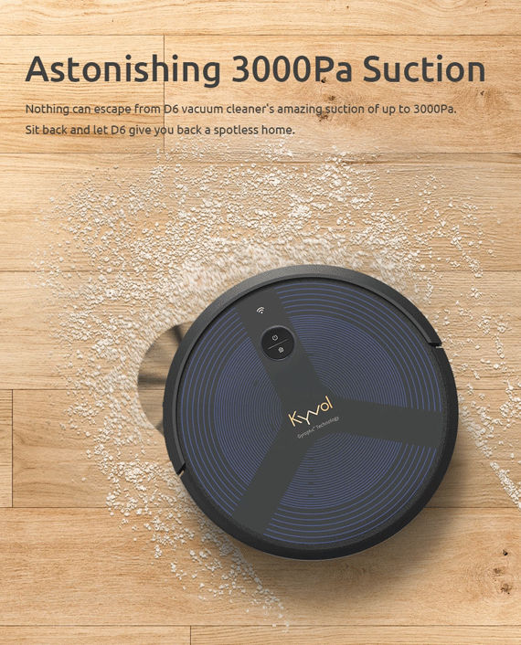 Buy Kyvol Cybovac D6 Robot Vacuum Cleaner in Qatar - AlaneesQatar.Qa