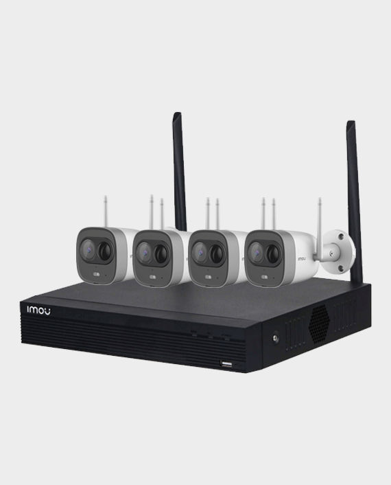 Imou Kit NVR1104HS-W-S2-CE-1T 1TB 4 Channel NVR + G26EP-0280B 4 X 2MP Bullet Camera in Qatar