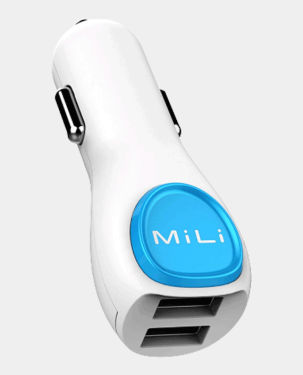 MiLi Power Smart Dual Car Charger with Lightning Cable White