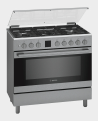Bosch HGK90VQ50M Gas Range Cooker Stainless Steel in Qatar