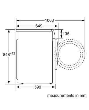 Bosch WVG30460GC Series 6 Washer Dryer 8 5 kg