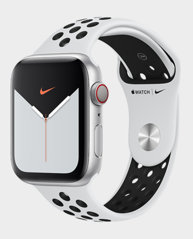 Buy Apple Watch 40mm Pure Platinum Black Nike Sport Band Regular in Qatar AlaneesQatar.Qa