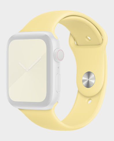 Buy Apple Watch 44mm Lemon Cream Sport Band Regular in Qatar