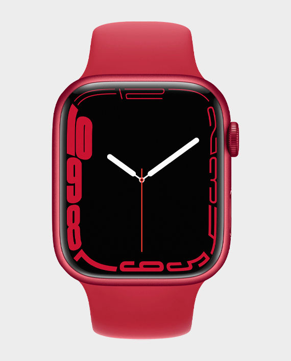 Apple Watch Series 7 MKN93B 45mm GPS Red Aluminum Case with Red Sport Band