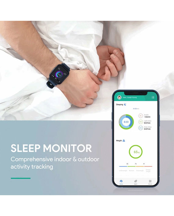 Buy Aukey LS02 Smart Watch Blue in Qatar - AlaneesQatar.Qa