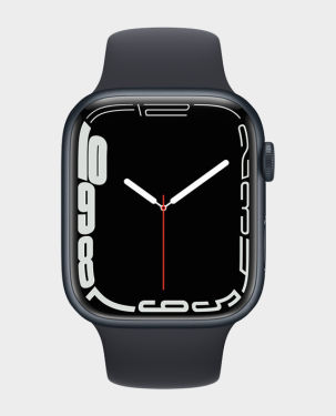 Apple Watch Series 7 MKN53 45mm GPS Midnight Aluminum Case with Midnight Sport Band in Qatar