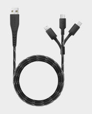 Energea NyloFlex CBL-NF3N1-BLK150 3-in-1 Multiple Charge And Sync Cable in Qatar