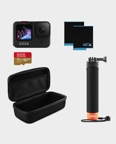 Brand New GoPro HERO9 Black Action Camera Bundle -- Extra Battery/Case/64GB  