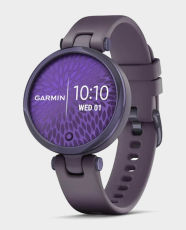 Garmin 010-02384-12 Lily Sport Smartwatch Bezel Deep Orchid Case and Silicon Band Midnight in Qatar