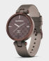Garmin 010-02384-B0 Lily Classic Smartwatch Bezel Paloma Case and Italian Leather Band Dark Bronze i