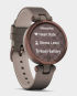 Garmin 010-02384-B0 Lily Classic Smartwatch Bezel Paloma Case and Italian Leather Band