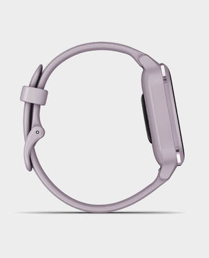 Garmin 010-02427-12 Venu Sq Metallic Orchid Aluminium Bezel with Orchid Case and Silicone Band