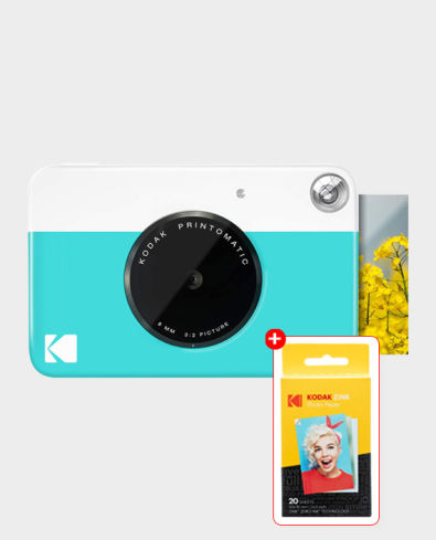 KODAK Printomatic Digital Instant Print Camera, Uses Zink 2x3 Photo Paper,  Green