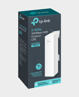 TP-Link CPE210 300 Mbps 9 dBi Outdoor CPE Pharos