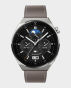 Huawei Watch GT 3 Pro 46mm Classic 32MB 4GB – Light Titanium Case with Grey Leather Strap