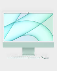 Apple iMac 24 inch MGPH3 M1 Chip 8-core CPU and 8‑core GPU 8GB RAM 256GB SSD 4.5K Retina Display Green in Qatar
