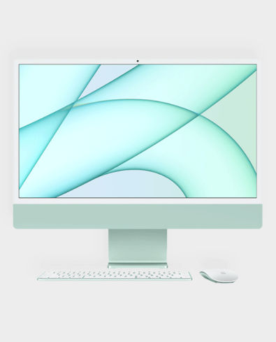  Apple 2021 iMac All in one Desktop Computer with M1 chip:  8-core CPU, 7-core GPU, 24-inch Retina Display, 8GB RAM, 256GB SSD Storage,  Matching Accessories. Works with iPhone/iPad; Green : Electronics
