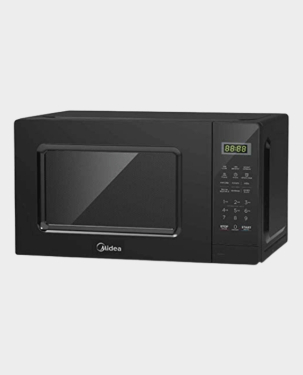 Midea EM721BK 20L Solo Microwave Ovens Black