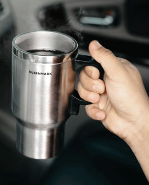 Olsenmark OMCK2482 0.5L Stainless Steel Car Electric Travel Mug