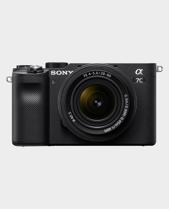 Sony Alpha 7C Compact Full-Frame Camera – Body + 28-60mm Zoom Lens ILCE-7CL/BQ – Black
