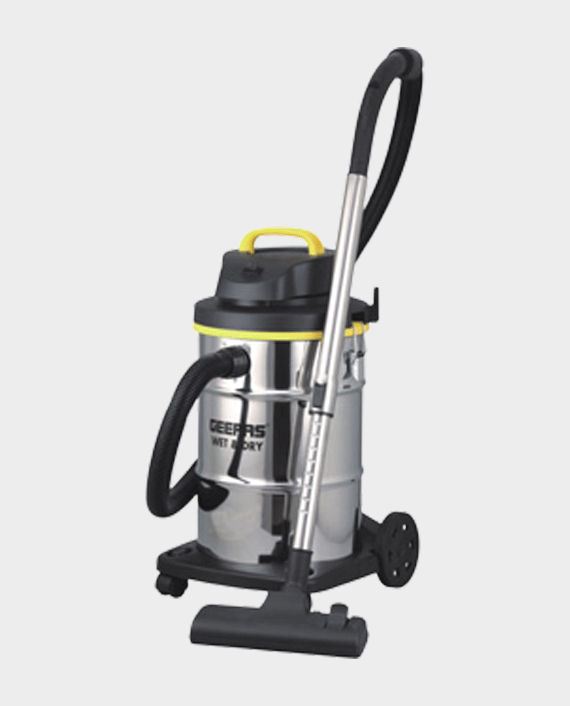 Buy Geepas GVC19011 Wet & Dry Stainless Steel Vacuum Cleaner in Qatar