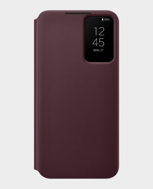 Samsung Galaxy S22 Plus Smart Clear View Cover EF-ZS906 Burgundy in Qatar