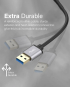 Promate 7 USB 3.0 Ports Aluminium Alloy USB Hub with Dual Input (EZHUB-7)