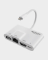 Promate 4 in 1 Lightning Multimedia Hub (MEDIASYNC-LT) White in Qatar