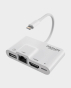 Promate 4 in 1 Lightning Multimedia Hub (MEDIASYNC-LT) White in Qatar