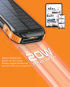 Promate Rugged Ecolight Solar Power Bank 10000mAh (SOLARTANK-10PDQI)