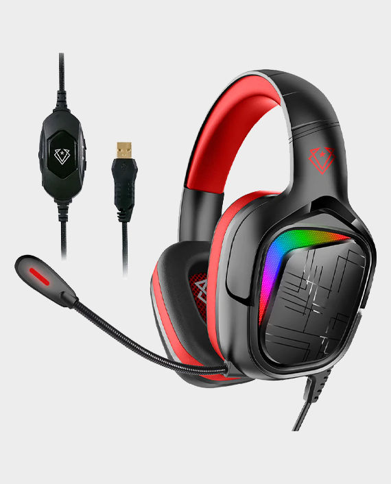 Vertux Miami High Performance 7.1 Stereo Sound Pro Gaming Headset – Red