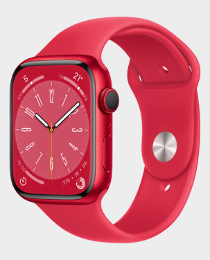 Apple Watch Series 8 MNP43 GPS 45mm Red Aluminum Case with Red Sport Band