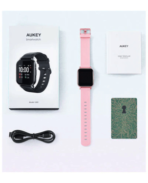 Aukey Smartwatch Ls02 Watch Buy Aukey LS02 Smart Watch Pink In Qatar