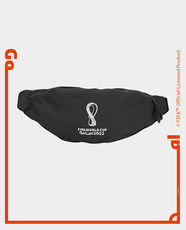 FWC Qatar 2022 Official Emblem Waist Bag (Size: One Size) (Unisex) FL0369 Black