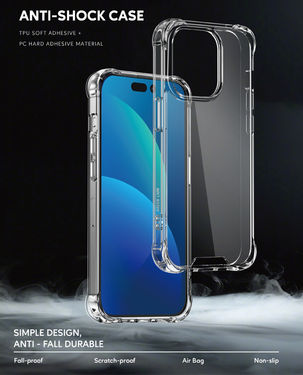 Green 360° Anti-Shock Case for iPhone 14 Pro Clear in Qatar