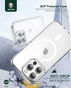 Green 360° Anti-Shock Creative Magnetic Case for iPhone 14 Pro Clear in Qatar