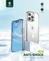 Green 360° Anti-Shock Creative Magnetic Case for iPhone 14 Pro Clear in Qatar