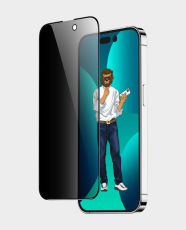 Green 9H Steve Privacy Full Glass Screen Protector for iPhone 14 Plus (6.7) Black in Qatar
