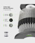 Macnoa MA-22PUAI-GR Portable Rechargeable Air Purifier Peacock Blue