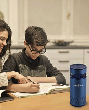 Macnoa MA-22PUAI-GR Portable Rechargeable Air Purifier Peacock Blue