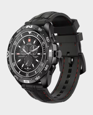 Swiss Military Dom Smart Watch with Silicon Strap SM-WCH-DOM1-S-BLK