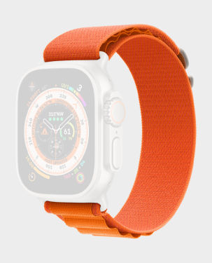 Apple Watch Strap 49mm Orange Alpine Loop MQE03 Medium in Qatar