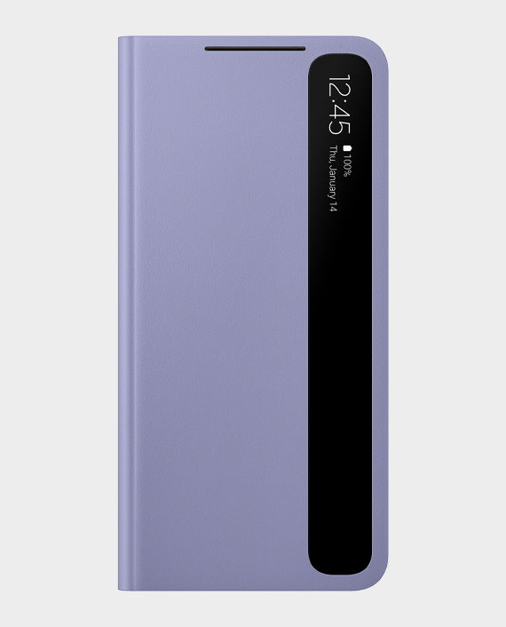 Buy Samsung Smart Clear View Cover For Galaxy S S G Ef Zg Cvegww Violet In Qatar